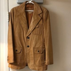 Brittania Mens Leather Sport Jacket(1970s)